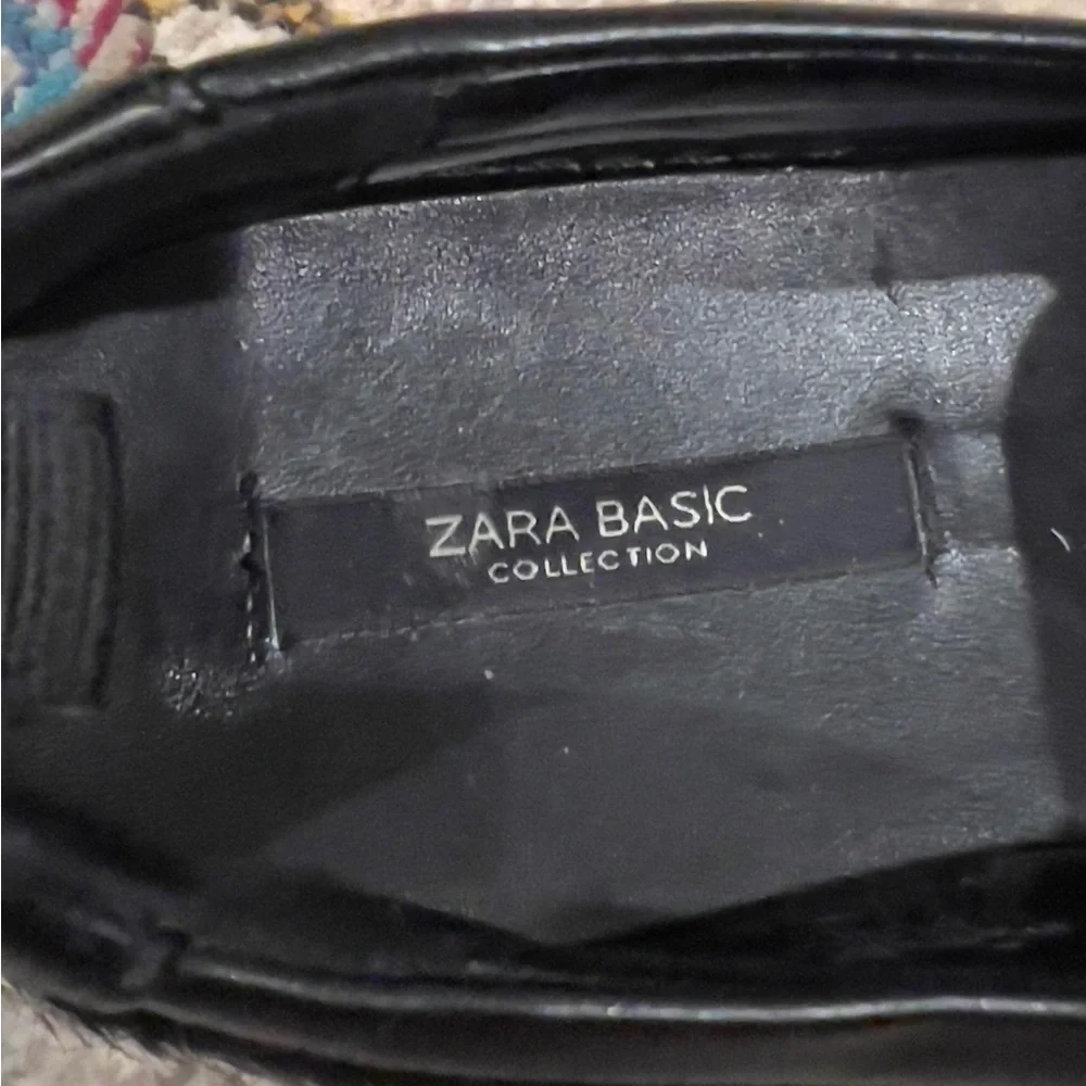 Zara Basic collection size 38 camo fur sneakers